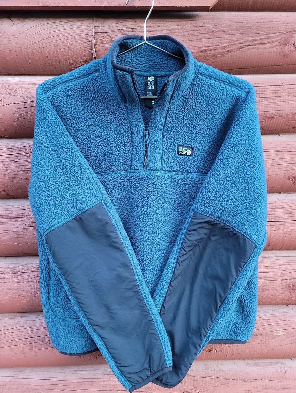 Women's Mountain Hardware Teal Hicamp Pullover Fleece Sweater (size MD) - Picture 6 of 13